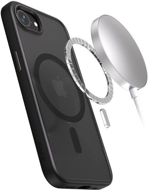 CRONG Hybrid Frost MAG Cover - Etui iPhone 16e MagSafe Czarne