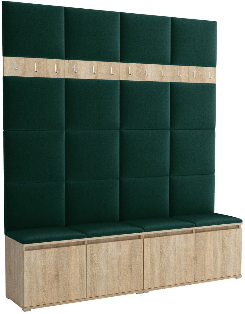 Tapicerowana garderoba Noris II - kolor sonoma + tkanina Trinity 28