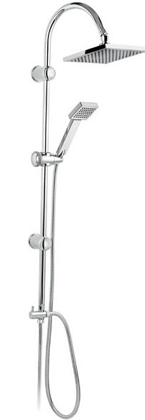 Zestaw prysznicowy Ferro Squerto z deszczownicą chrom (NP22)