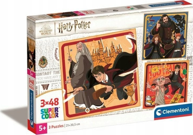 Clementoni Puzzle Super Color Harry Potter 3 x 48 elementów
