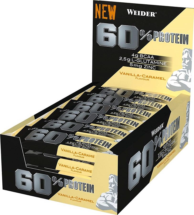 Weider Weider - 60% Protein Bar, Cookies & Cream, 24 batony