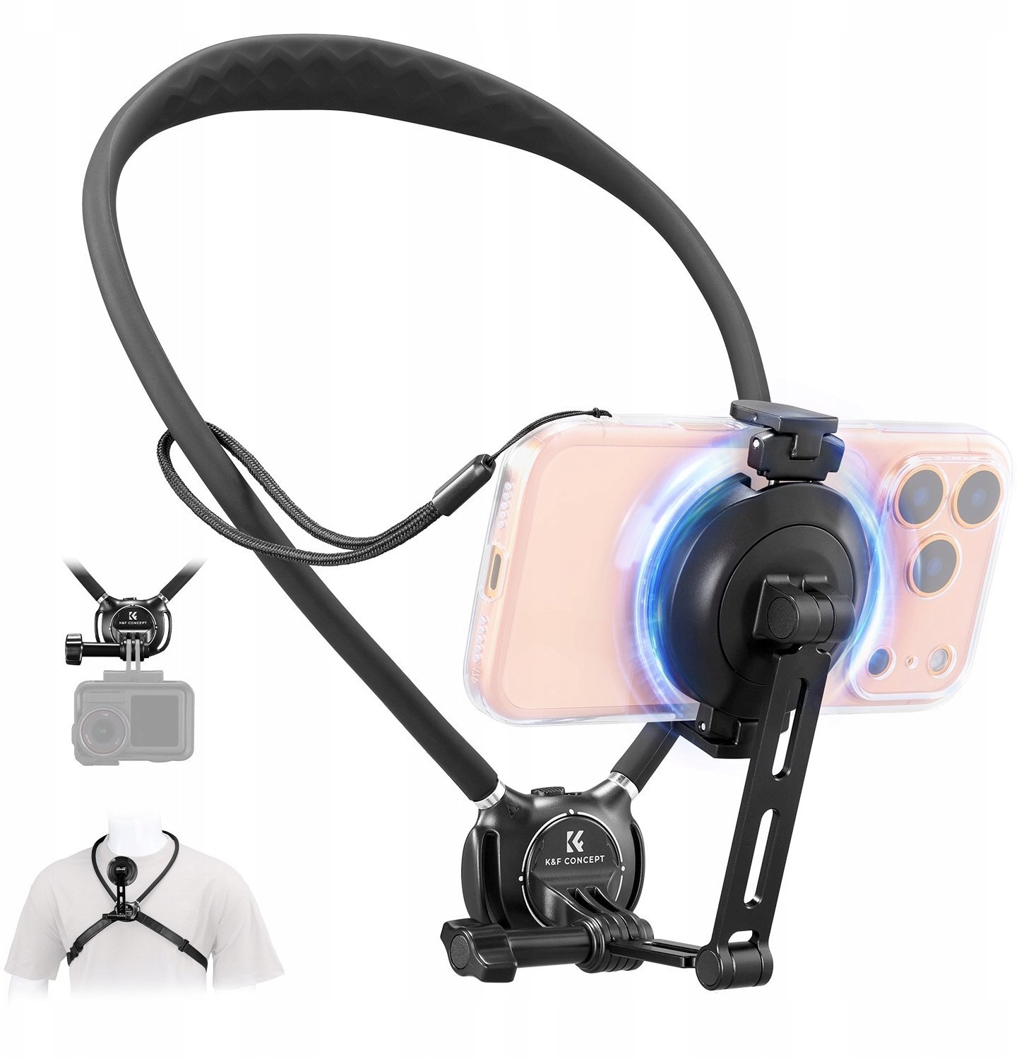 Uchwyt Mocowanie Na Szyję Pov Magnes Magsafe Do Telefonu Iphone + Do Gopro / Kf15.0016