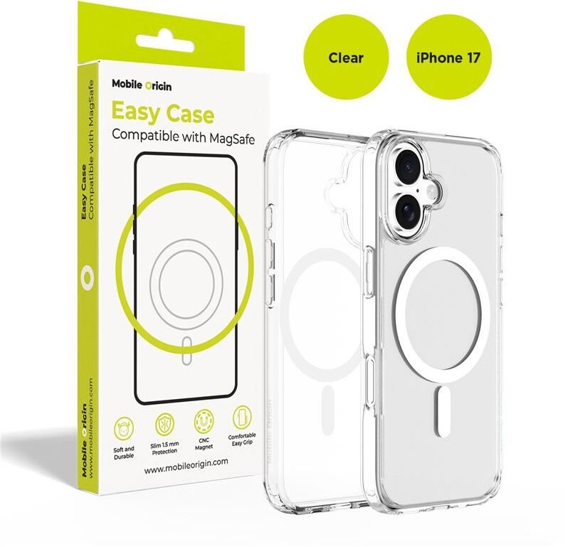 Mobile Origin Hybrid MagSafe Case, clear - iPhone 17