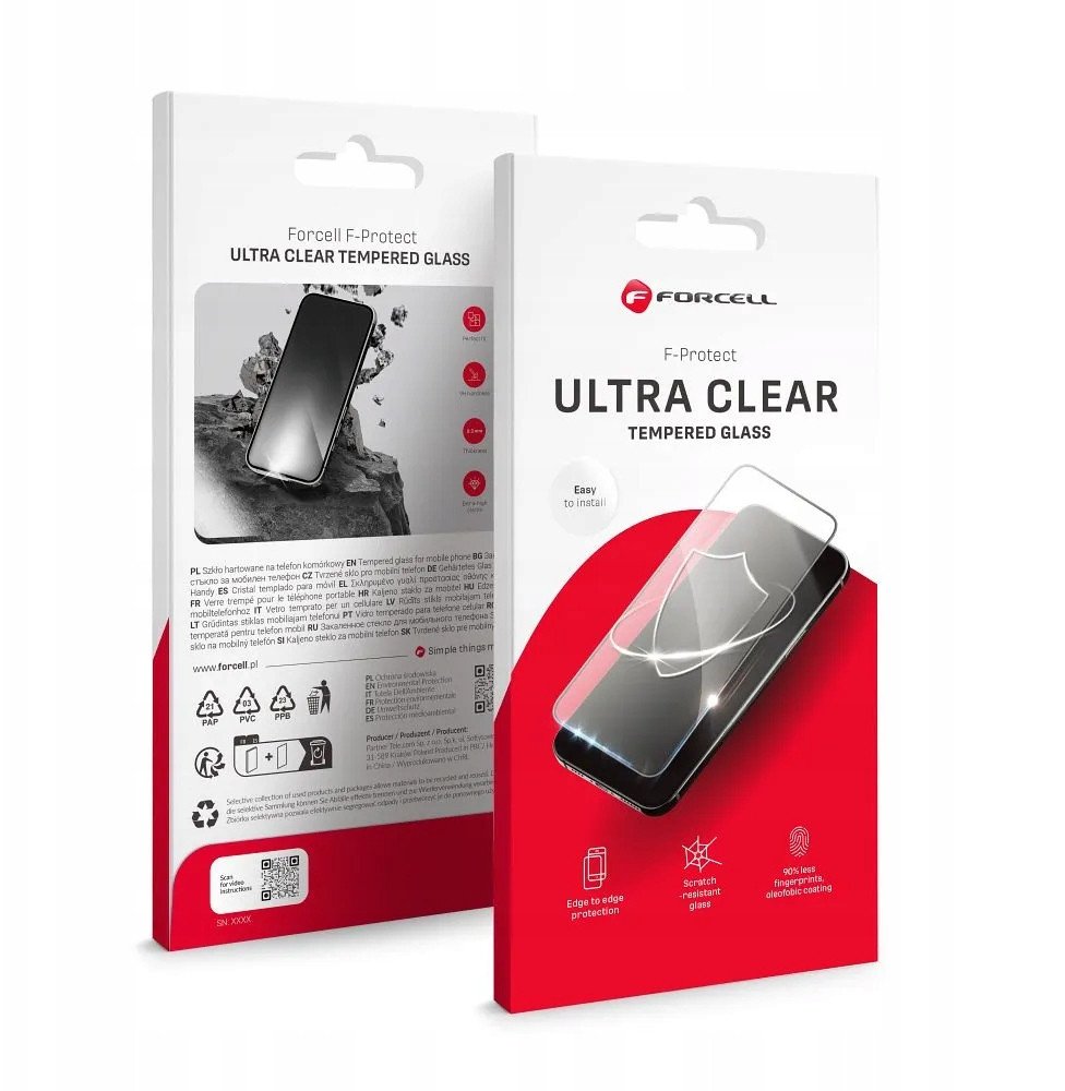 Szkło hartowane Samsung A36 / A56 Forcell Ultra Clear Glass czarne