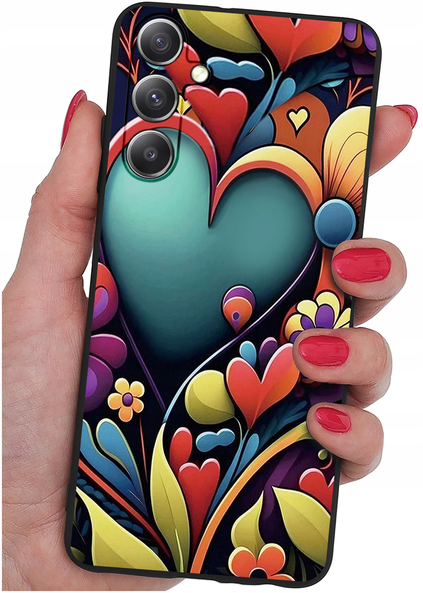 ETUI do Samsung Galaxy S23 FE WZORY |SILIKONOWE MATT CASE + SZKŁO 9H