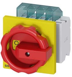 Siemens Rozłącznik główny/ awaryjny 3-bieg ze stykami pomocniczymi 1NO+1NC 7,5kW AC23 5,5kW AC-3 (3LD2003-1TP53)