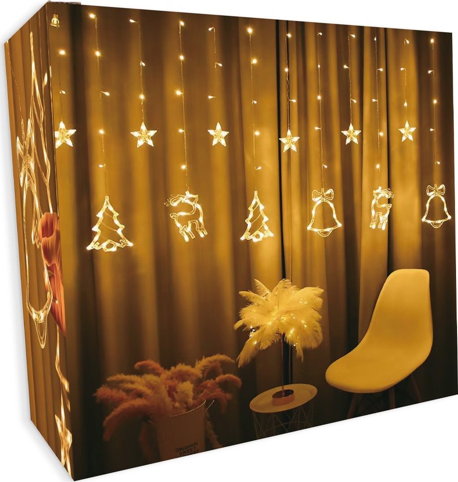 Lampki choinkowe Sternhoff 138 LED białe ciepłe