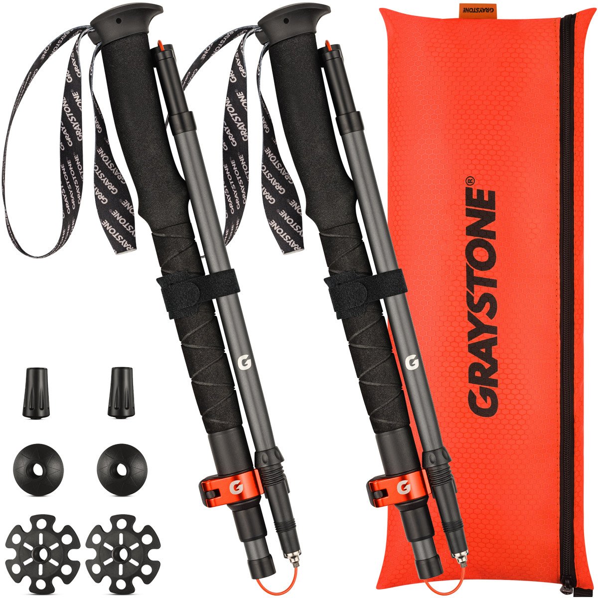 Kije trekkingowe Graystone GTF2 Gray