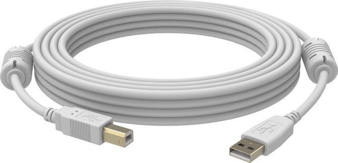 Kabel USB Vision USB-A - USB-B 5 m Biały (TC2 5MUSB)