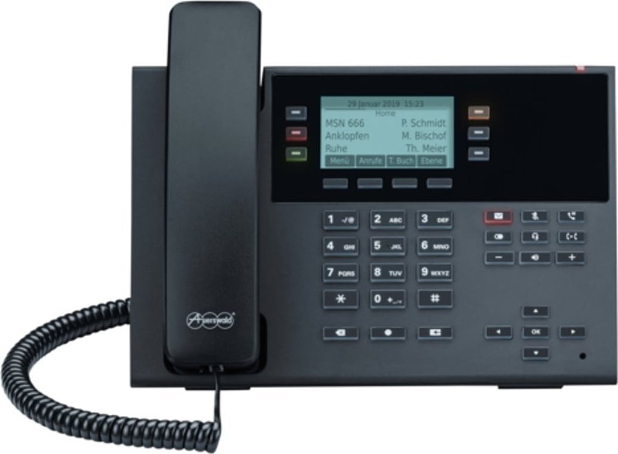 Telefon Auerswald Auerswald COMfortel D-210 telefon VoIP Czarny 3 linii LCD