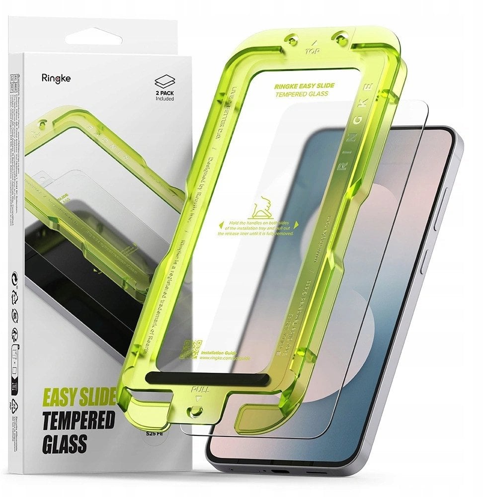 SZKŁO HARTOWANE RINGKE EASY SLIDE 2-PACK GALAXY S25 FE CLEAR