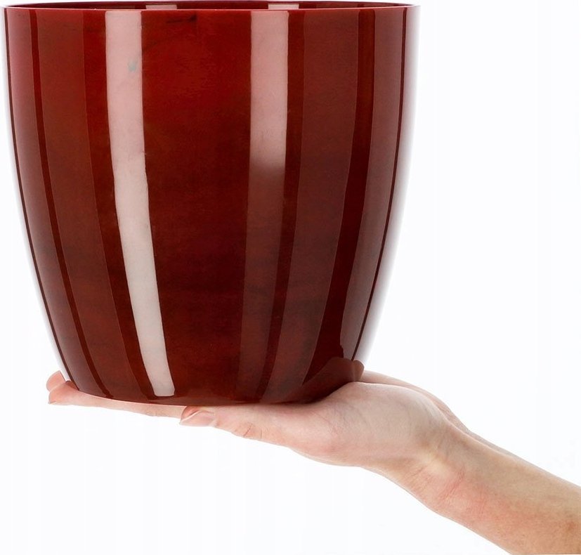 Kadax Doniczka Osłonka Na Kwiaty Rośliny Czerwona 12 cm