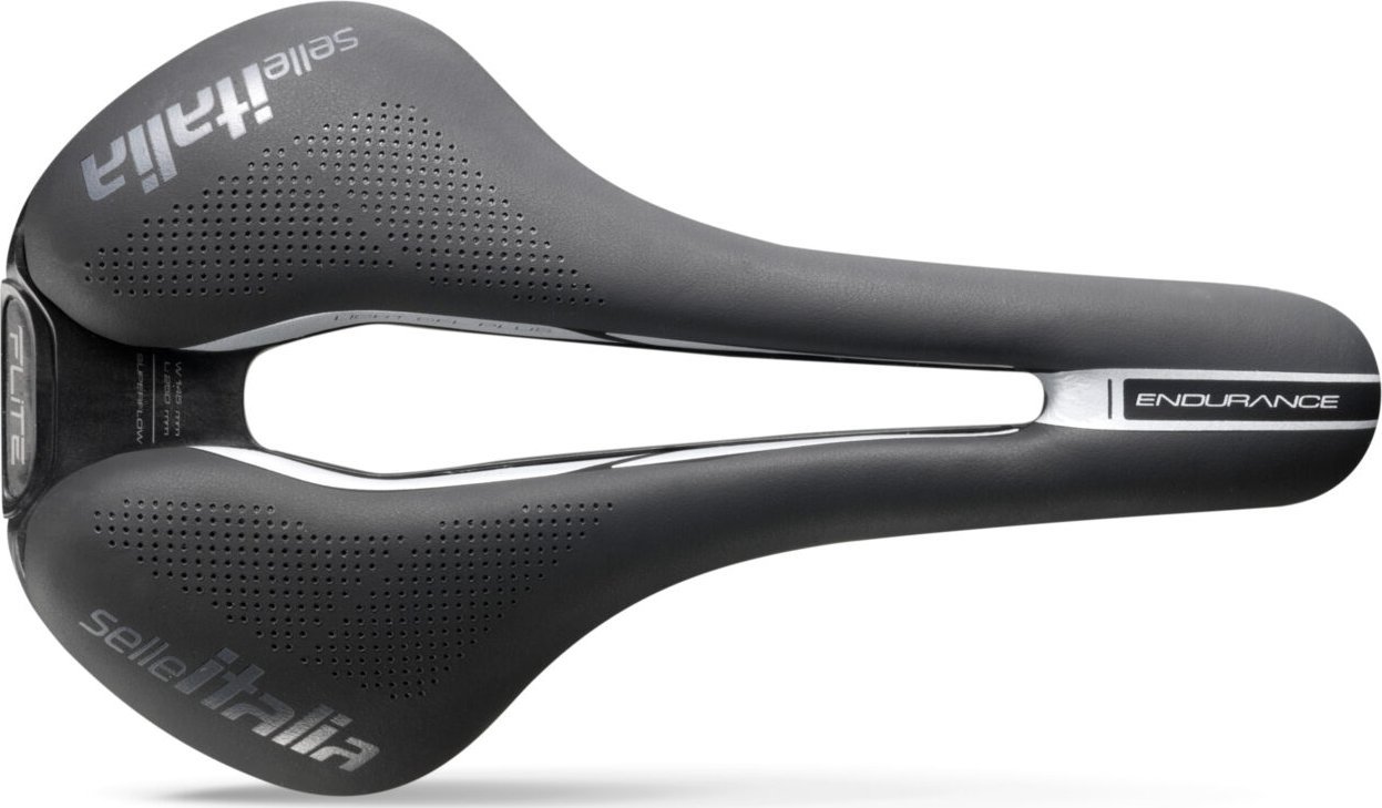 Selle Italia Siodło SELLE ITALIA FLITE BOOST ENDURANCE SUPERFLOW L (id match - L3) TI 316 Tube 7, fibra-tek, czarne (NEW)