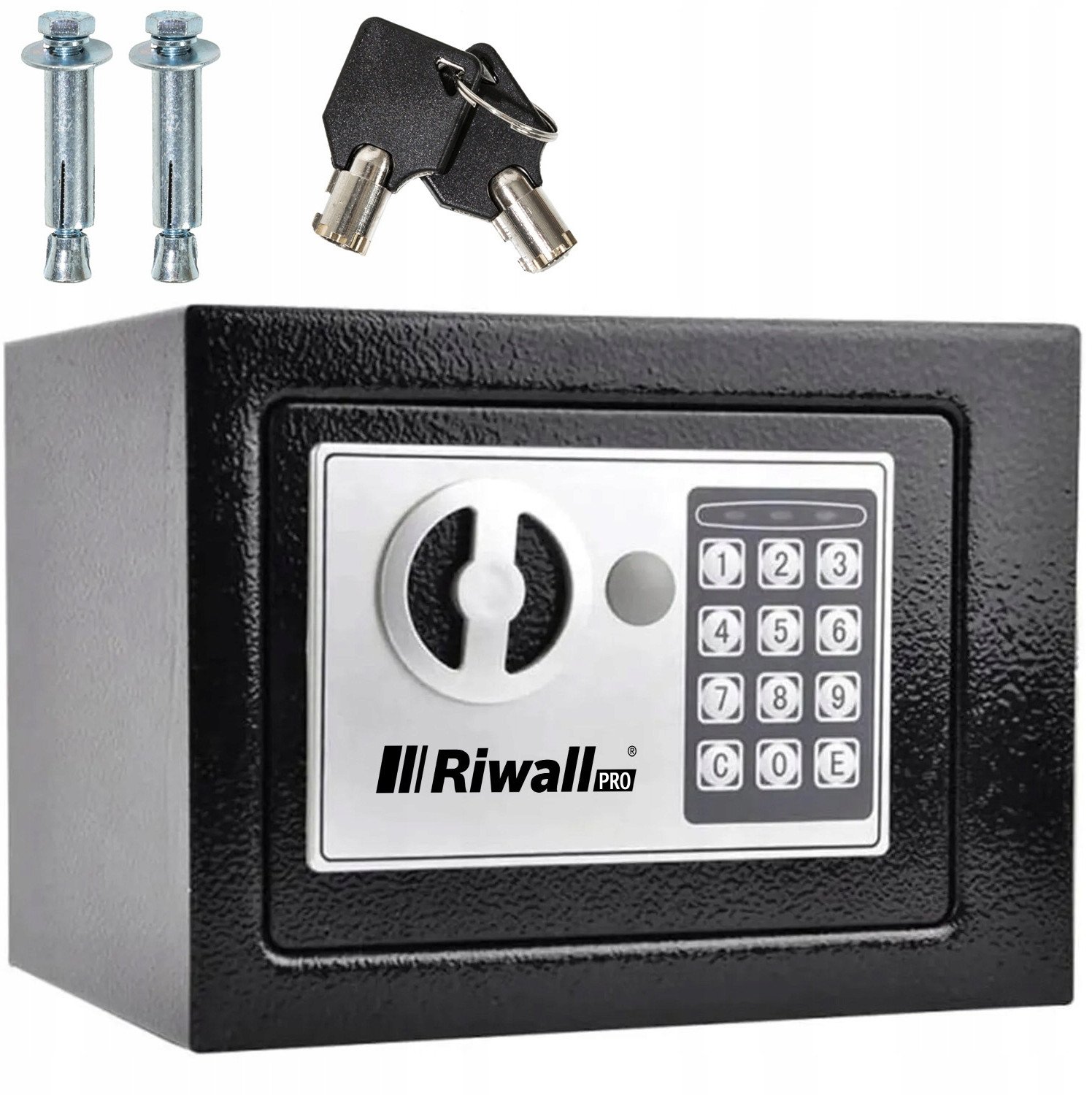PANCERNY DOMOWY SEJF PIN SZYFR + NA KLUCZ PIENIĄDZE DOKUMENTY RIWALL RSE-01