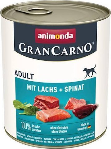 Animonda ANIMONDA GranCarno Adult Dog smak: Łosoś + szpinak 800g