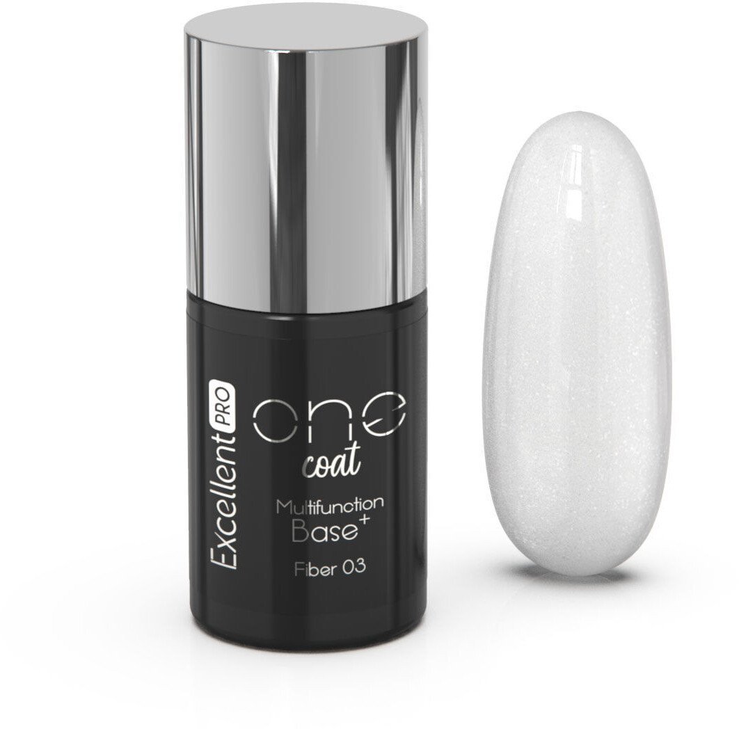 Excellent PRO One Coat Multifunction Fiber Base baza hybrydowa z włóknami Sparkling Snow 7g