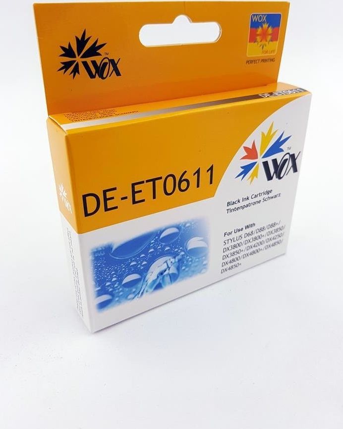 Tusz THI Zgodny Tusz Black do EPSON D88 DX3800 DX3850 DX4200 DX4250 DX4800 DX4850 / T0611 C13T06114010 / Czarny / 12 ml / zamiennik uniwersalny