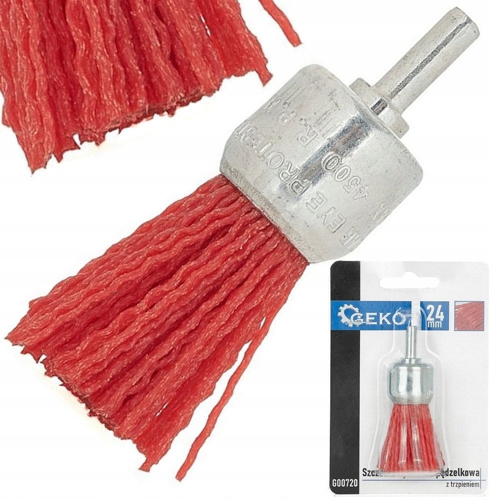 Szczotka druciana pędzelkowa nylon trzpień 24mm (200)