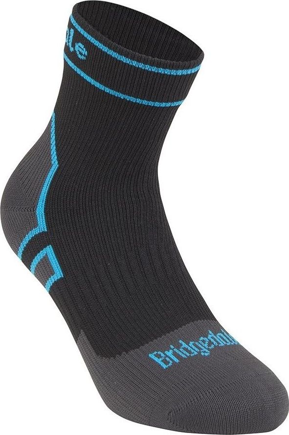 Bridgedale Wodoszczelne skarpety Bridgedale StormSock Mid Ankle - black/blue 48+
