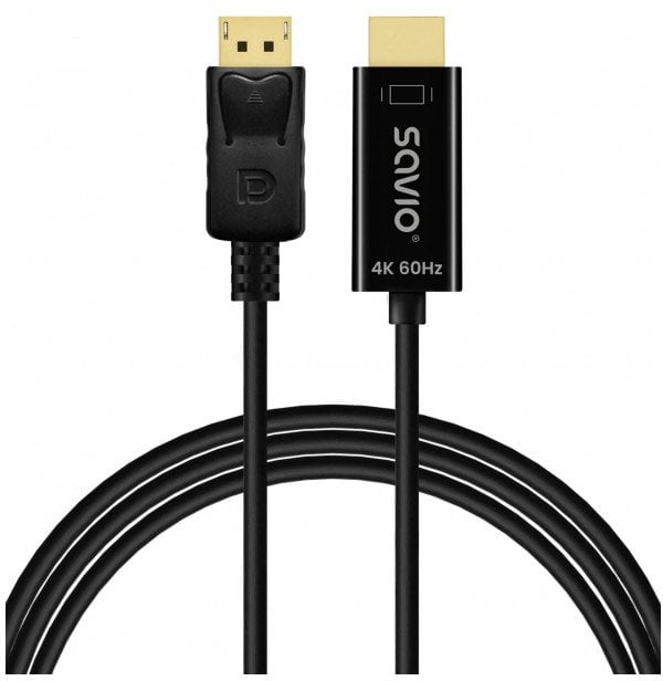 Kabel Savio CL-189 DisplayPort do HDMI 4K 60 Hz