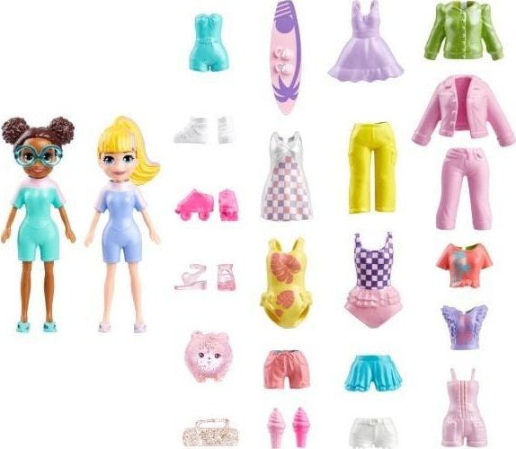 Polly Pocket Zestaw modowy duży z 2 lalkami HRD61