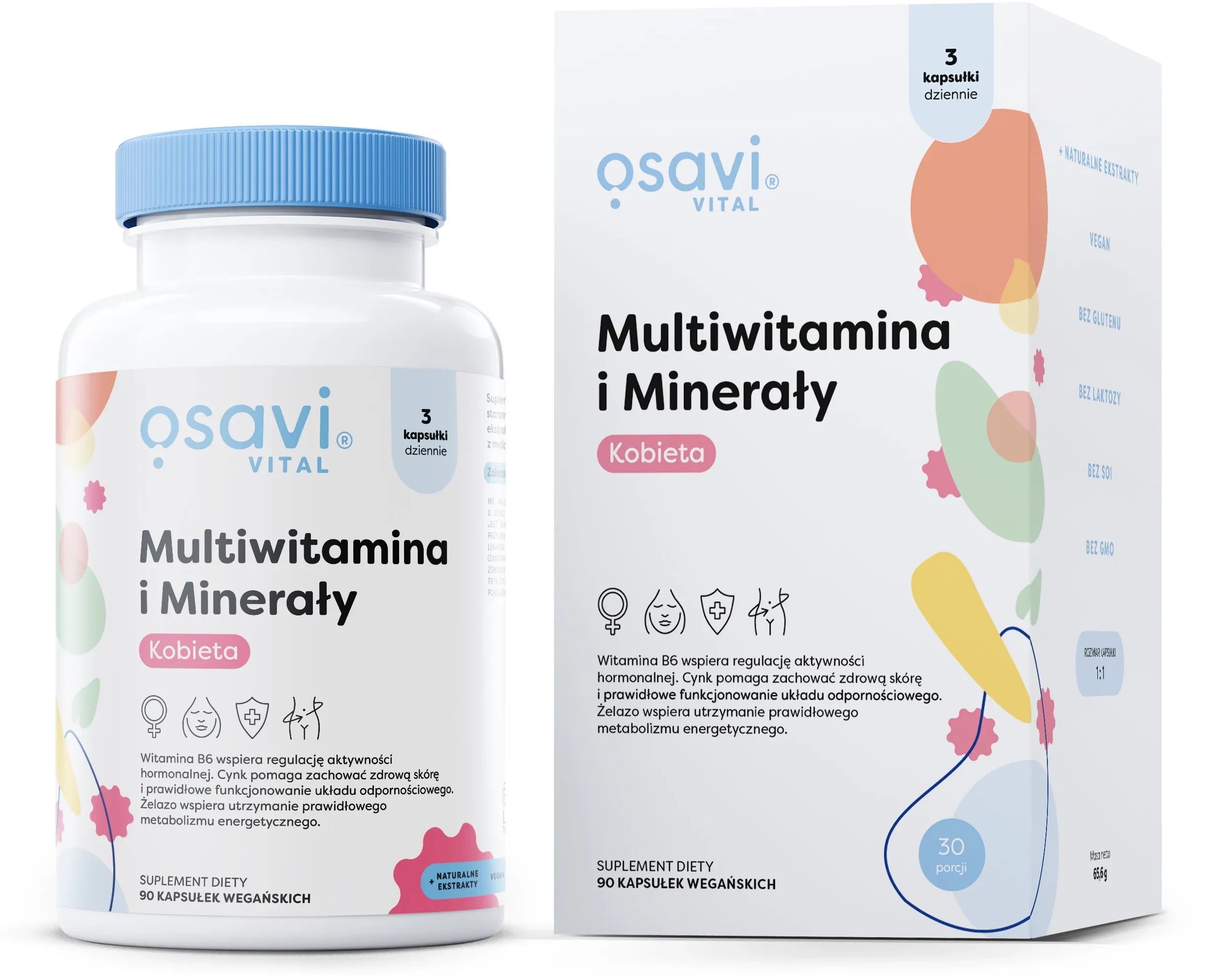 Osavi - Multiwitaminy i Minerały Kobieta, 90 vkaps