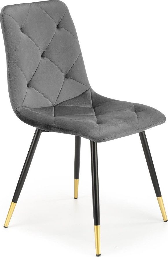 Halmar Krzesło K438 VELVET szare