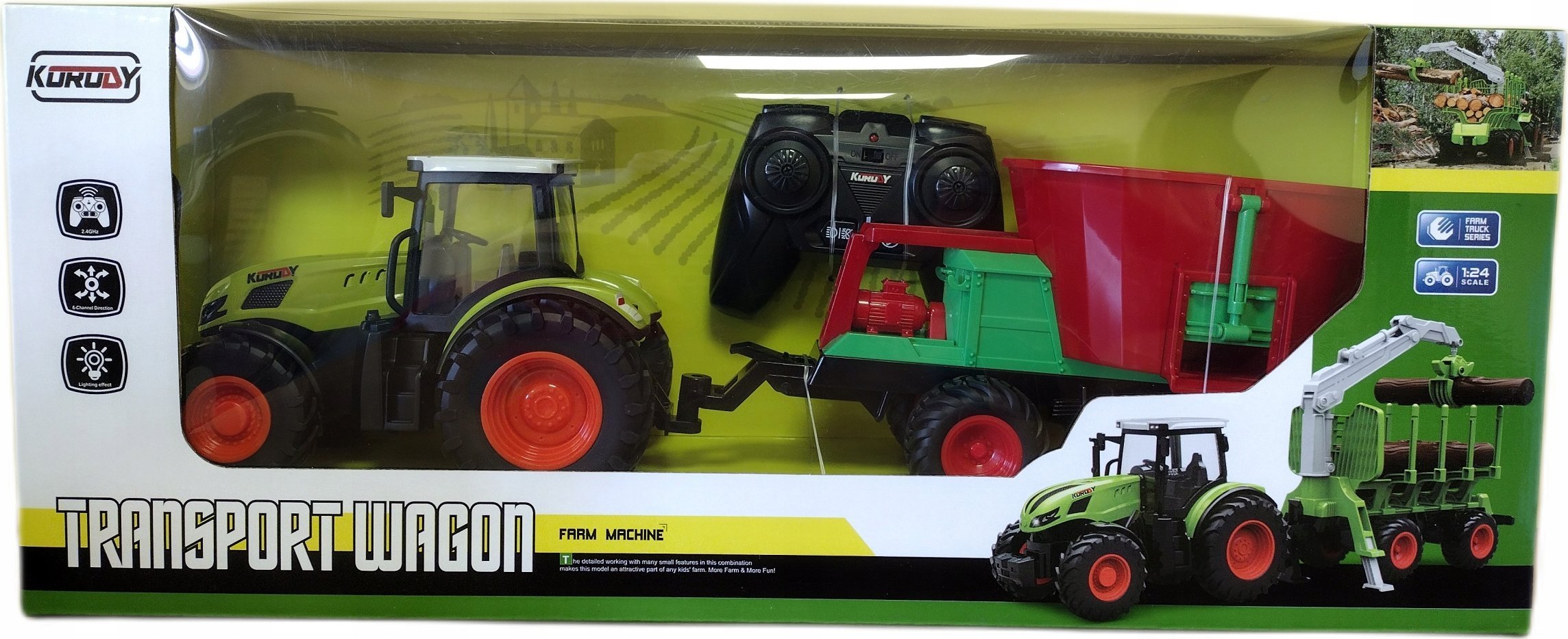 Madej Traktor z przyczepą RC 010210 60180