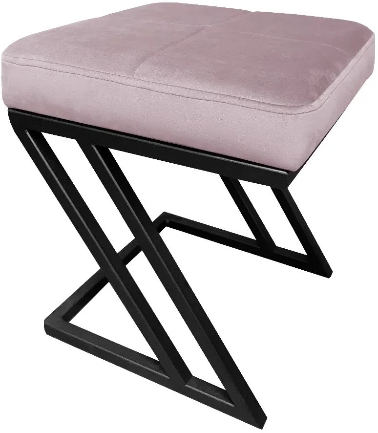 Pufa ZAZU MG VELVET jasnoróżowa ATOS