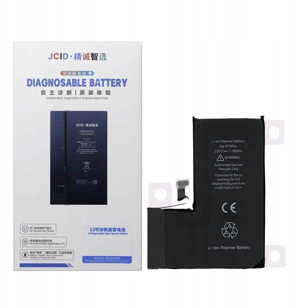Bateria PhoneParts JCID Bateria z możliwością przypisania do iPhone 13 Pro (standardowa pojemność)