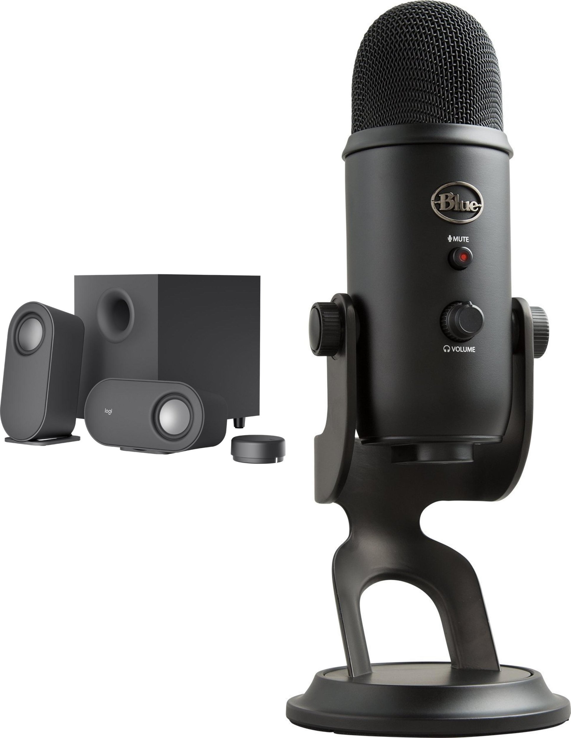 Głośniki komputerowe Logitech Z407 (980-001348) + Yeti USB Blackout (988-000229)