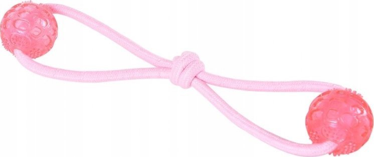 Barry King Sznur z piłkami TPR dla psa, 6x38cm, różowy