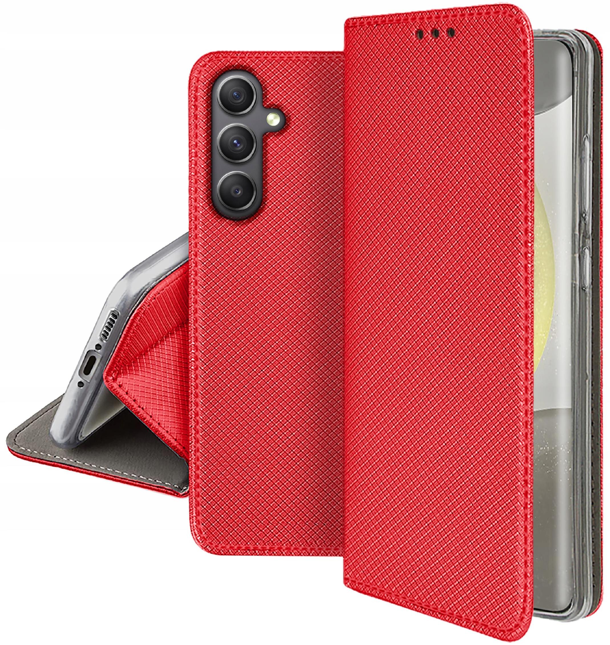 Etui do Samsung Galaxy S24 FE SMART MAGNET CASE PORTFEL + SZKŁO OCHRONNE 9H