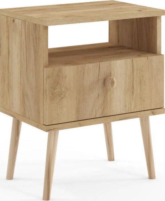 Szafka nocna LEBEL dąb craft złoty MELIMEBLE