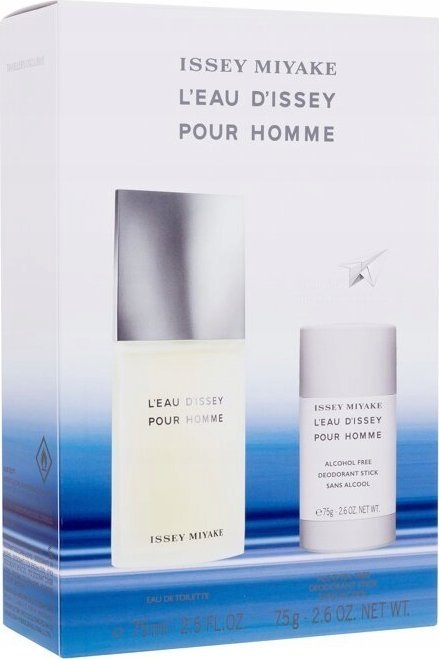 Issey Miyake L'Eau d'Issey Pour Homme zestaw EDT spray 75ml + dezodorant sztyft 75g