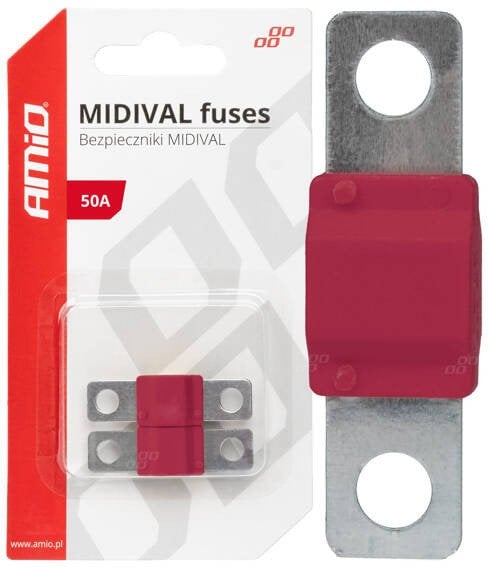 Bezpieczniki samochodowe midival mta 2 szt. 50a amio-03475