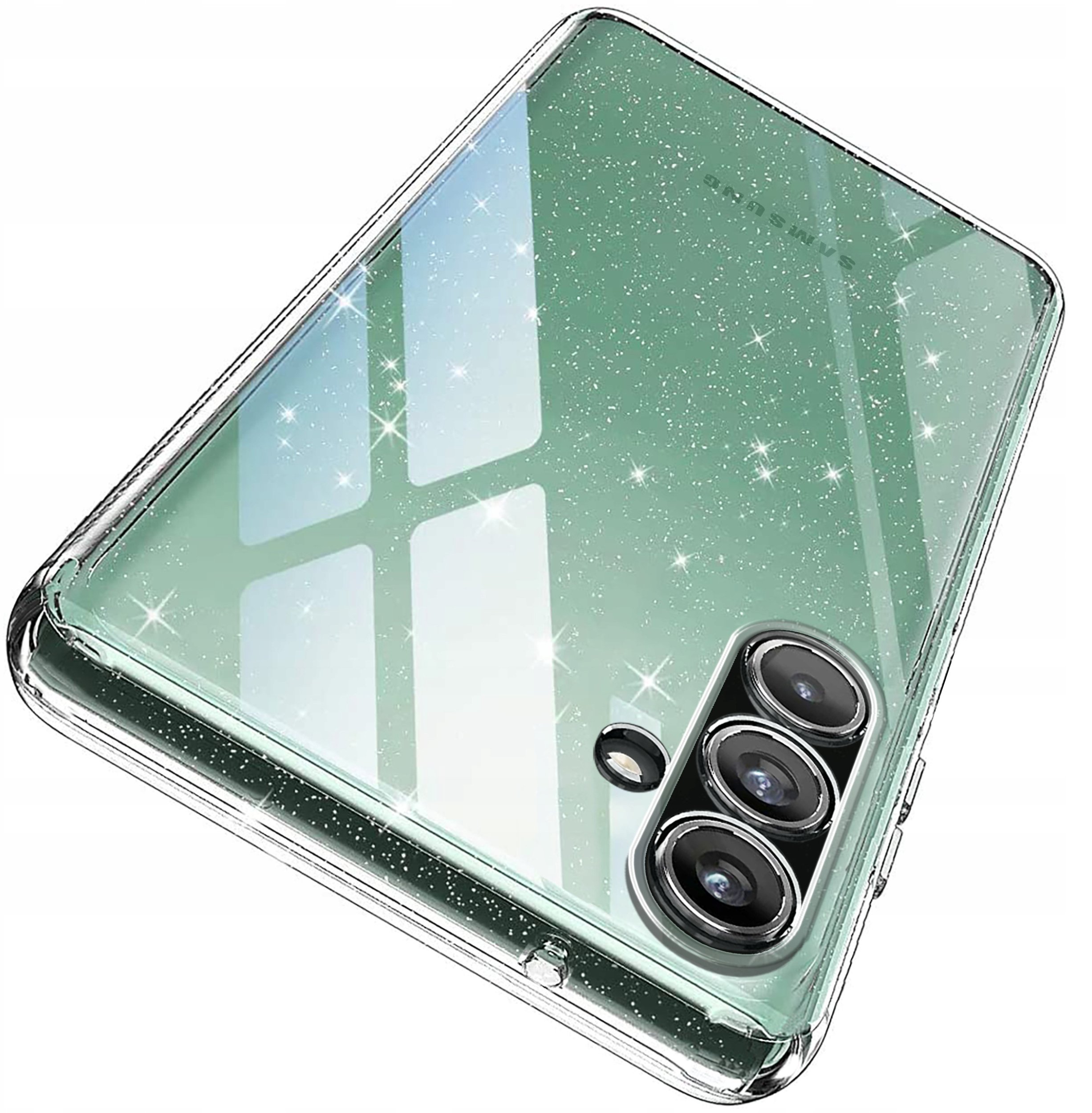 Etui do Samsung A17 5G SILICONE BROKAT CASE + SZKŁO 9H