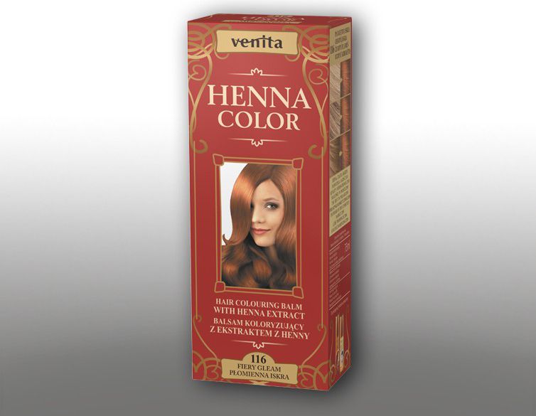 Venita Ziołowe Balsamy Henna Color 116 Płomienna iskra 75ml