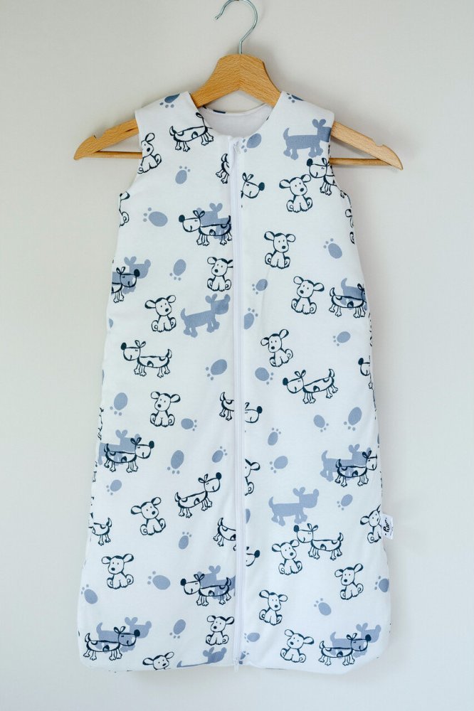 PULP BAMBOO Śpiworek ocieplany TOG 1,75 Jersey- Pieski do 12m