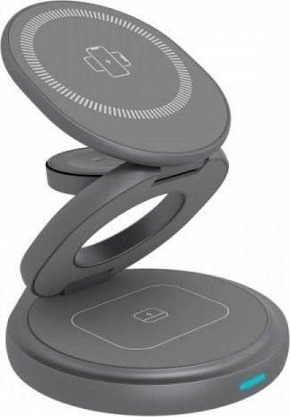 Ładowarka Icy Box Ładowarka IB-SH101-CH bezprzewodowa do telefonu zegarka i słuchawek