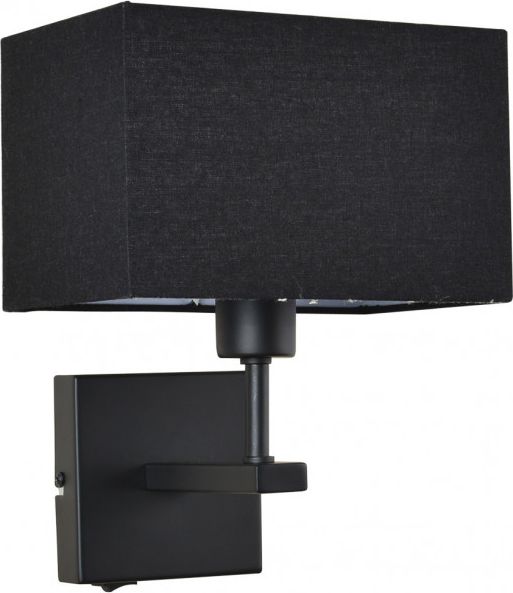 Kinkiet Italux Kinkiet czarny Italux Norte hotelowy WL-1122-1-A-BM-RC-BL