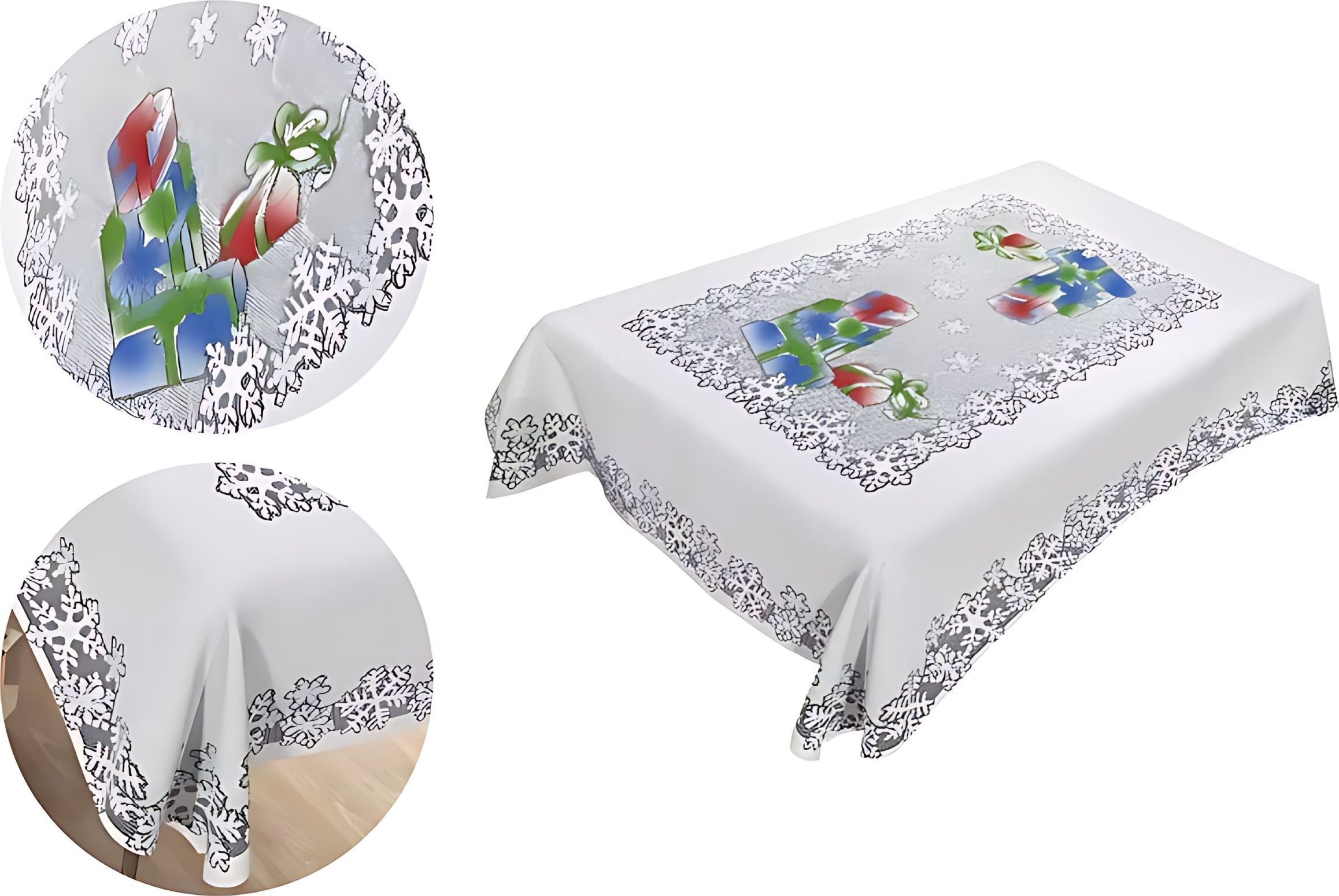 Obrus Prezenty 110 x 130 cm DomoweTekstylia | WNP828 130 | Święta Boże Narodzenie