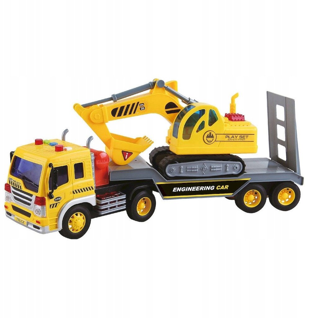 CIĘŻARÓWKA AUTO POJAZD KOPARKA NA LAWECIE