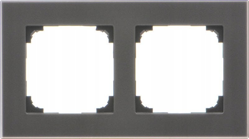 Kontakt-Simon Ramka podwójna Kontakt-Simon 55 TRN2/179 Nature mrożony czarny