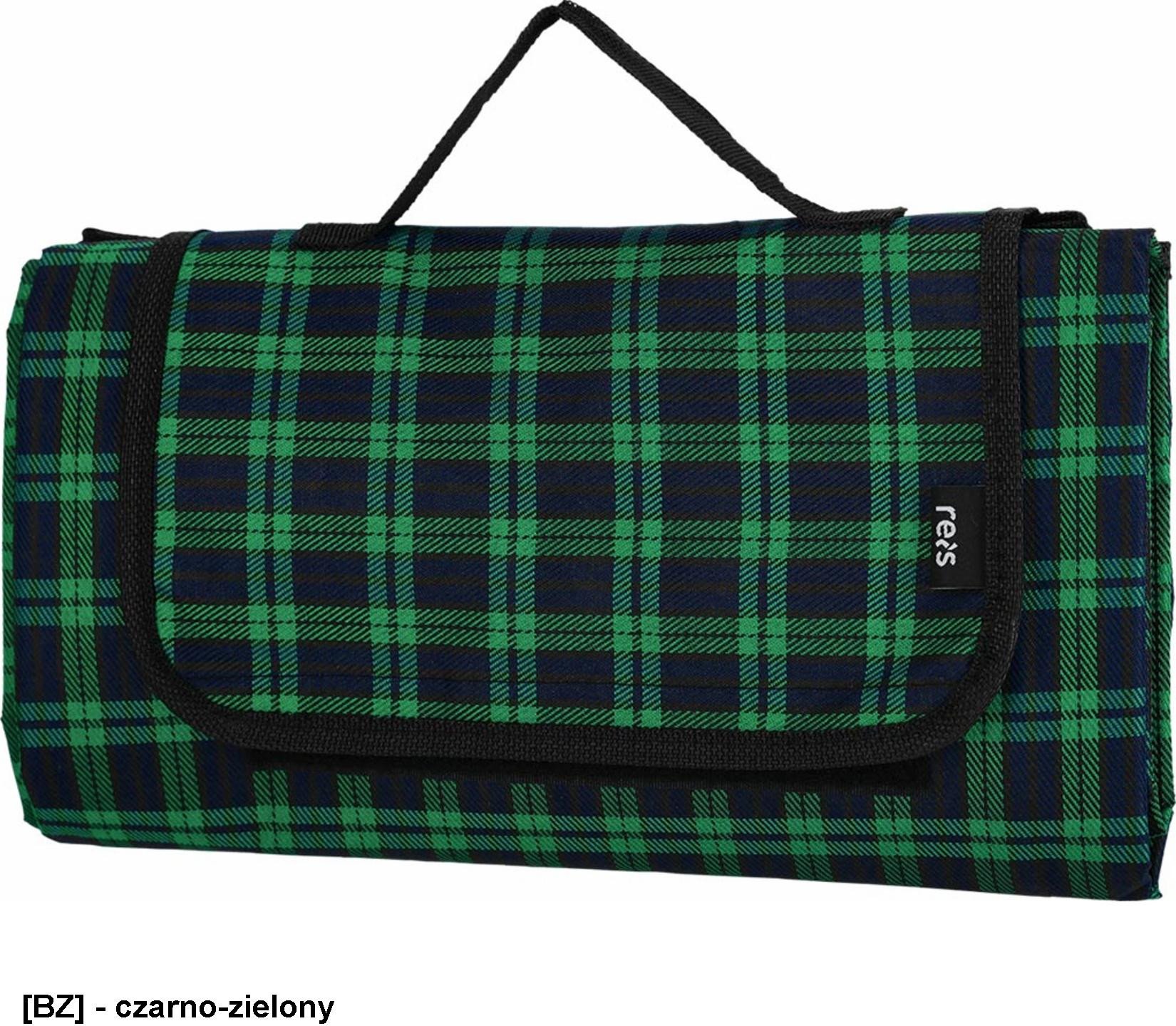 MAT mata piknikowa - składana zapinana na rzep uchwyt do przenoszenia do parku i ogrodu unisex poliester PE 70 1 0 - 130x150 oraz 150x200 cm 130x150