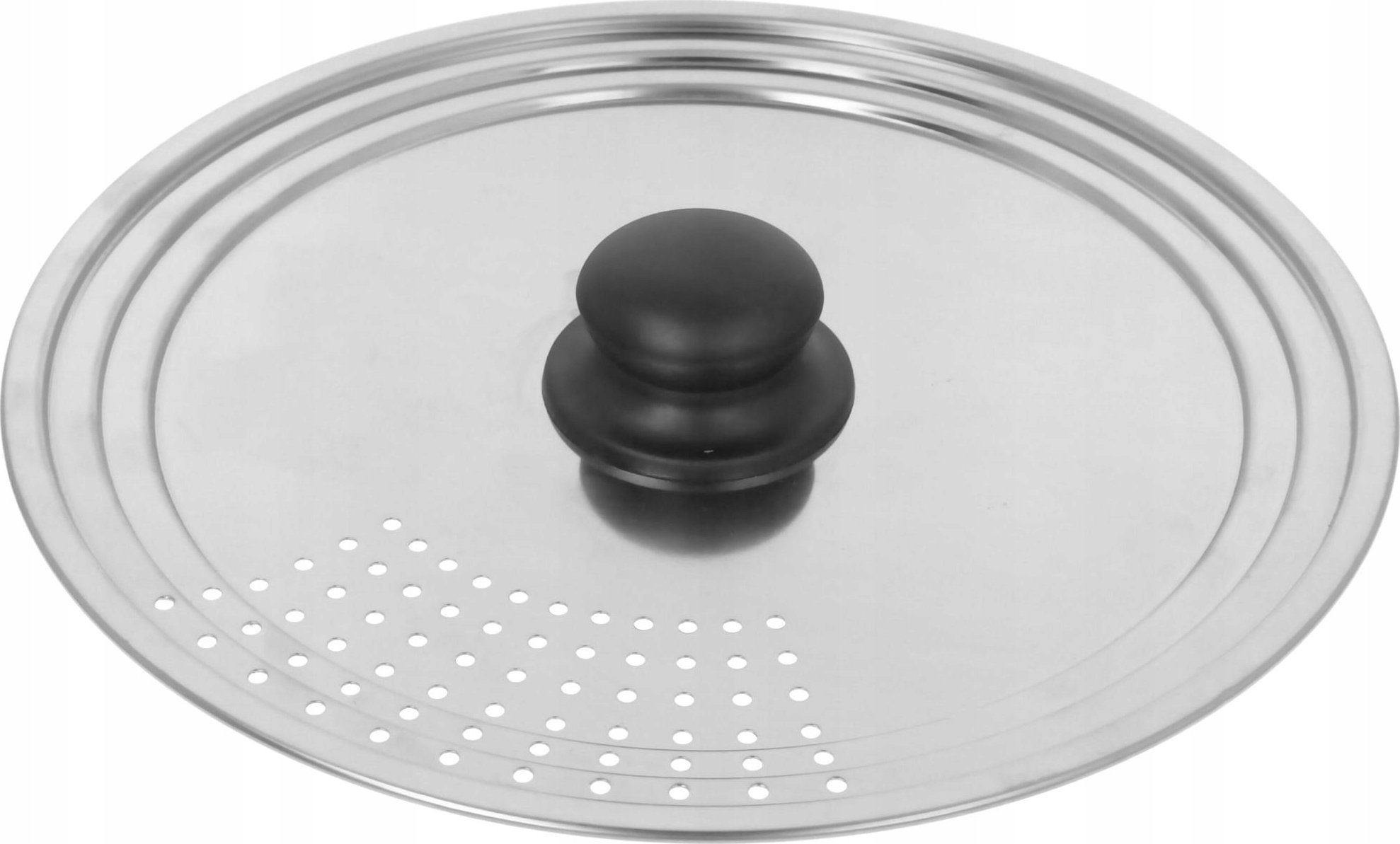 POKRYWKA STALOWA UNIWERSALNA 22-24-26cm Z OTWORAMI NA PARĘ BRUNBESTE BB-3465