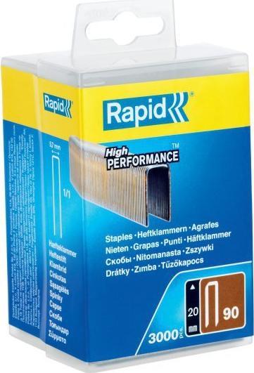 Rapid Zszywki Rapid z wąską koroną nr 90 (20 mm) - opakowanie 3000 szt.