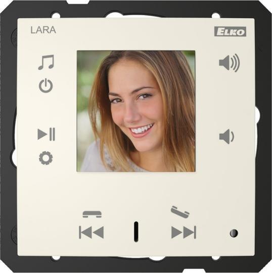 ELKO EP Wideodomofon intercom LARA-IC/MF kość słoniowa, design LOGUS90, EFAPEL, ELKOEP, iNELS, TMF, MF, BASE