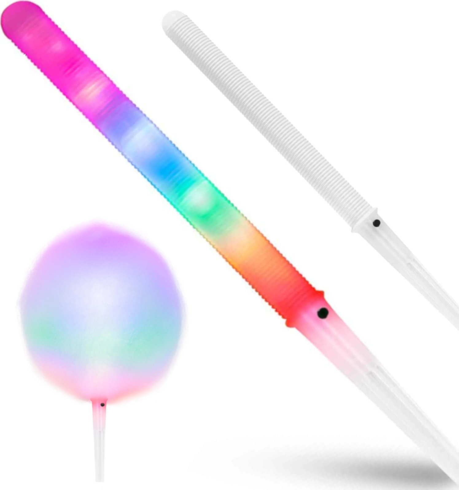 Royal Catering Świecące patyczki LED do waty cukrowej - zestaw 100 szt. Świecące patyczki LED do waty cukrowej - zestaw 100 szt.