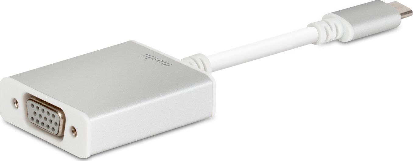 Adapter USB Moshi USB-C - VGA Srebrny (MI-USBC-VGA)